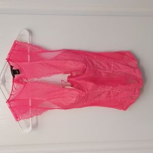 Victoria's Secret pink colored zip up corset, 34C
